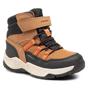 Buty dla chłopców - Śniegowce Geox - J Sentiero B.B Abx C J26FSC 0FUCE C6241 S Lt Brown/Orange - grafika 1