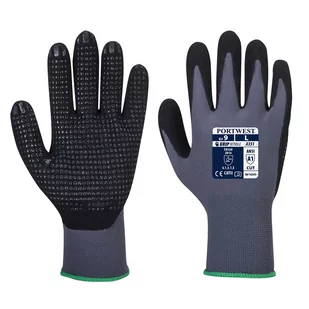 Portwest A351 RĘKAWICA DERMIFLEX PLUS; SZARY/CZARNY - Rękawice robocze - miniaturka - grafika 1