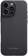 Etui i futerały do telefonów - Pitaka Military-Grade Protective Case, Black/Grey Twill - iPhone 16 Pro - miniaturka - grafika 1