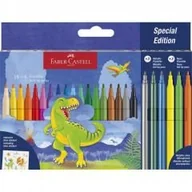 Flamastry - Faber-Castell Flamastry Dinozaur 18kol+3kol metal+3kol neon+nakl - miniaturka - grafika 1