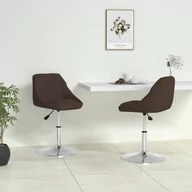 Krzesła - vidaXL Lumarko Krzesła stołowe, 2 szt., brązowe, obite sztuczną skórą 335162 - miniaturka - grafika 1