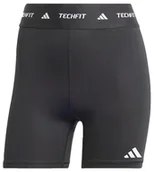 Legginsy - adidas Damskie krótkie legginsy Techfit, XXS 12,7 cm czarne - miniaturka - grafika 1