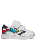 Buty dla chłopców - Geox Sneakersy B Eclyper Boy B655LC 000BC C0050 S Biały - miniaturka - grafika 1
