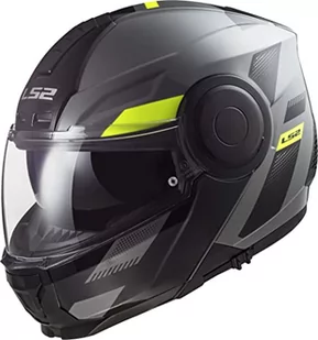LS2, modułowy kask motocyklowy Scope Max, Nardo Grey h-v Żółty S - Kaski motocyklowe - miniaturka - grafika 1