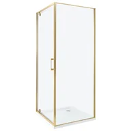 Kabiny prysznicowe - Beliani Kabina prysznicowa DARLI 70 x 70 x 185 cm Złoty - miniaturka - grafika 1