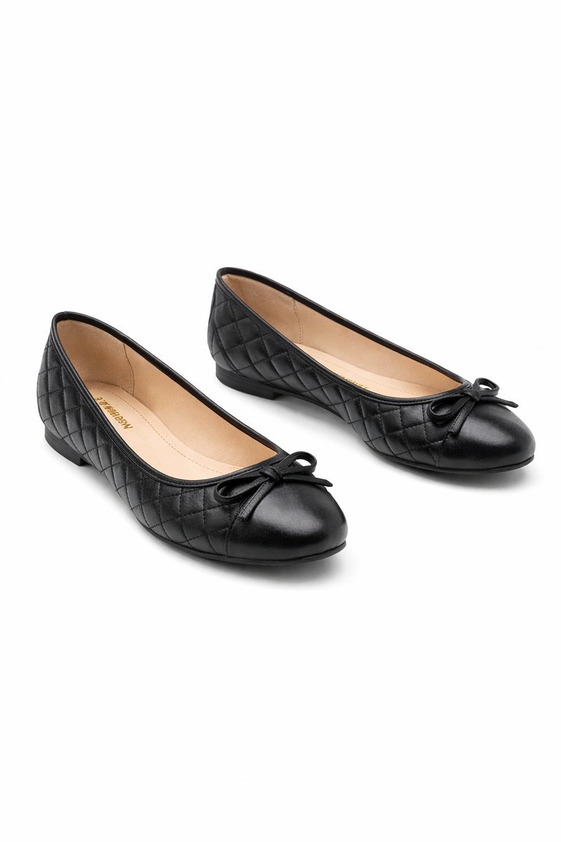 ALDO CZARNE BALKERINY DAMSKIE Z KOKARDKĄ I PIKOWANIEM 40 2I4A