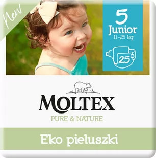 Moltex pieluchy Pure & Nature Junior 11 25 kg 25 szt.) - Pieluchy - miniaturka - grafika 1