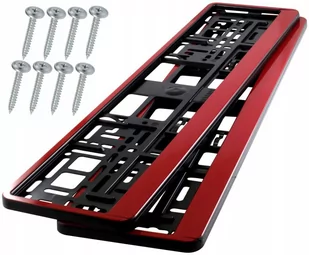 HP Utal Ramki pod tablicę rejestracyjną Czerwone 2 szt 36492 - Akcesoria motoryzacyjne - miniaturka - grafika 1