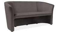Sofy i kanapy - Sofa Tm-3 Velvet Wenge / Bluvel 14 Szara - miniaturka - grafika 1