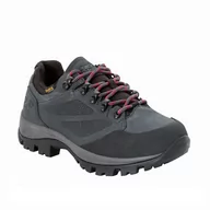 Buty trekkingowe damskie - Buty damskie trekkingowe Jack Wolfskin REBELLION TEXAPORE LOW W grey / red - 36 - miniaturka - grafika 1