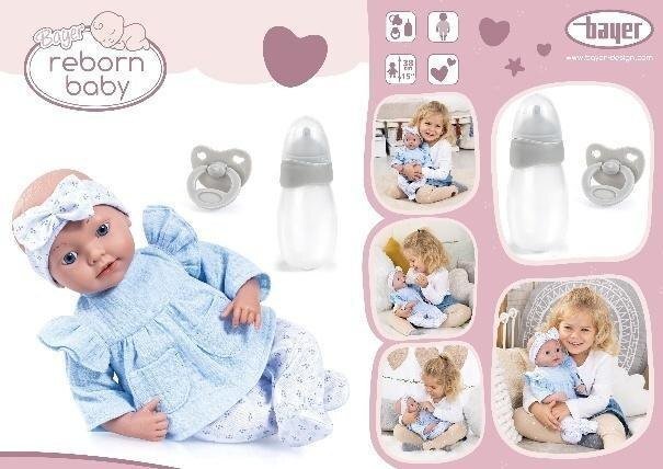 Bayer Lalka Reborn Baby Doll 38cm 4003336421156
