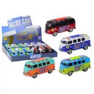 Samochody i pojazdy dla dzieci - Camper Bus 1:32 metalowy światła dźwięk napęd MIX Leantoys - miniaturka - grafika 1