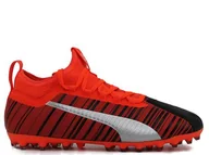 Buty dla dziewczynek - Buty dziecięce Puma 10565801 ONE 5.3 MG JR Czerwone - miniaturka - grafika 1