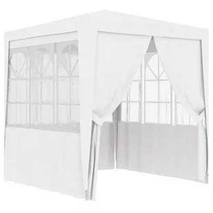 vidaXL Namiot imprezowy ze ściankami, 2,5x2,5 m, biały, 90 g/m - Pawilony ogrodowe - miniaturka - grafika 1