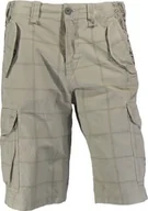 Spodnie sportowe męskie - Fundango Spodenki męskie 1RA101 beżowe r. M - miniaturka - grafika 1