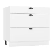 Szafki kuchenne - Szafka kuchenna stojąca 90 ADELE D90 S/3 PC biała mat - miniaturka - grafika 1