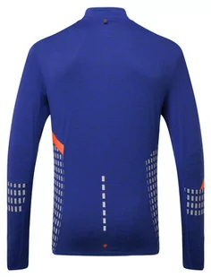 RONHILL Bluza biegowa męska AFTERHOURS 1/2 ZIP cobalt/flame - Bluzy sportowe męskie - miniaturka - grafika 2