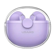 Słuchawki - USAMS 5.1 TWS BU  fioletowy/purple BHUBU02 - miniaturka - grafika 1
