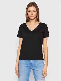 Calvin Klein T-Shirt K20K204357 Czarny Regular Fit - Koszulki i topy damskie - miniaturka - grafika 1