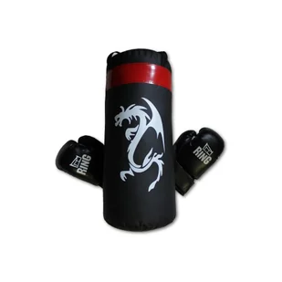 ZESTAW BOKSERSKI 40cm DRAGON BLACK - Worki treningowe - miniaturka - grafika 1