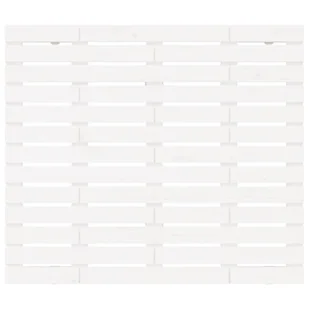 Wezgłowie łóżka, białe, 126x3x91,5 cm, lite drewno sosnowe Lumarko - Inne meble do sypialni - miniaturka - grafika 5