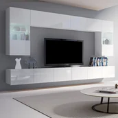 Inne meble do salonu - Meblościanka 1 Calabrini Calabrini GIB Meble Biały Mat / Biały Połysk - miniaturka - grafika 1