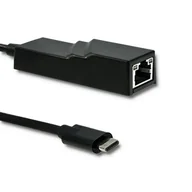 Kable komputerowe i do monitorów - Qoltec Adapter USB typ C męski | RJ-45 żeński | 20cm (50378) - miniaturka - grafika 1