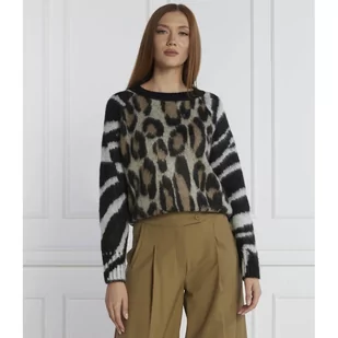 Marc Cain Sweter | Regular Fit | z dodatkiem wełny - Swetry damskie - miniaturka - grafika 1