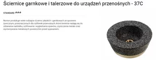 NORTON Ściernica organiczna 37C1699N5B5 gran.:16 - Akcesoria do elektronarzędzi - miniaturka - grafika 1