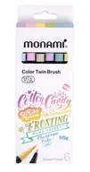 Przybory szkolne - Monami Dwustronne pisaki pędzelkowe pastel - miniaturka - grafika 1