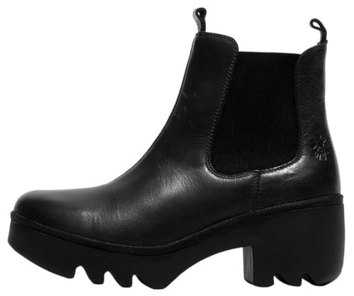 Fly London TRIG514FLY Damskie botki, czarne, 37 EU, Czarny, 37 EU
