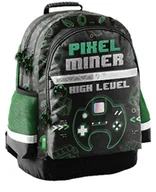 Plecaki szkolne i tornistry - PLECAK SZKOLNY lekki pixele level - miniaturka - grafika 1