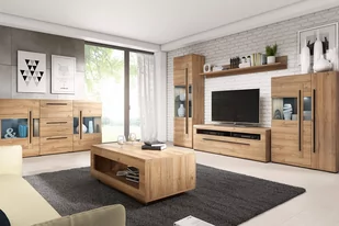 Komoda RTV 140 cm Tulsa 41 - dąb grandson - Szafki RTV - miniaturka - grafika 3