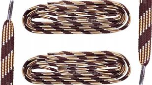 Sznurówki BRĄZOWO-BEŻOWE Sznurowadła 120 cm TREKKINGOWE PŁASKIE 9 mm G12-42 - Akcesoria obuwnicze Sznurówki BRĄZOWO-BEŻOWE Sznurowadła 120 cm TREKKINGOWE PŁASKIE 9 mm G12-42 - Akcesoria obuwnicze - miniaturka - grafika 1