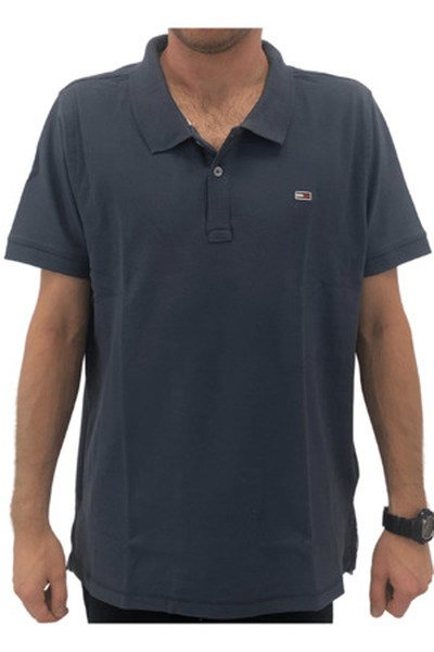 Tommy Hilfiger koszulka męska polo C87, granatowa, Rozmiar S