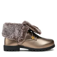 Buty dla dziewczynek - Botki Mayoral 48392 Brązowy - miniaturka - grafika 1