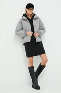 Kurtki damskie - Sisley kurtka damska kolor szary zimowa oversize - miniaturka - grafika 1
