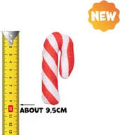 Zabawki dla kotów - TropiDog pluszowa zabawka dla kota PURRNIP cukrowa laska z kocimiętką 5x9cm - miniaturka - grafika 1