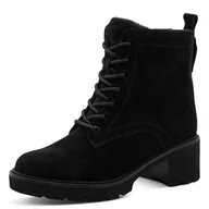 Botki damskie - TAMARIS Damskie botki Comfort Lace Boot, czarne, rozmiar 38 EU, czarny, 38 EU - miniaturka - grafika 1
