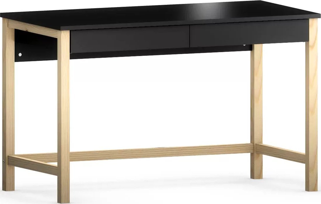 Elior Biurko młodzieżowe do nauki czarne - Roler 3X 60x120