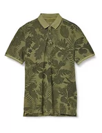 Koszulki męskie - camel active męska koszulka polo, mech Green, S - miniaturka - grafika 1