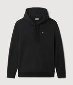 Bluzy męskie - felpa uomo napapijri balis hood - np0a4fqv 041 black brushed - miniaturka - grafika 1