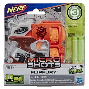 Hasbro Wyrzutnia Nerf Microshots Flipfury - Zabawki militarne - miniaturka - grafika 1