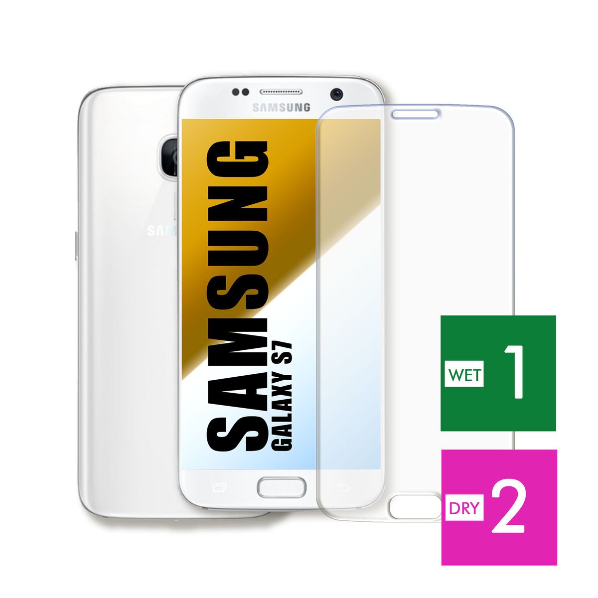 WZMOCNIONE SZKŁO DO SAMSUNG GALAXY S7 SZYBKA HARTOWANE 9H JAKOŚĆ