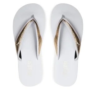 Japonki Puma Sandy Flip Metallic Shine 700511-01 Biały - Klapki i japonki damskie - miniaturka - grafika 1