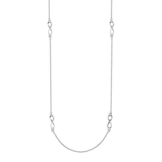 ankabizuteria.pl Naszyjnik srebrny rodowany NIESKOŃCZONOŚĆ