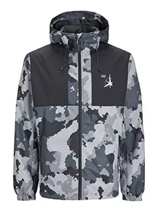 Jack & Jones Jcofilo Light Jacket Sn Męska kurtka, Asphalt/AOP: Camo, S - Kurtki męskie - miniaturka - grafika 1