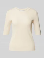 Swetry damskie - Sweter z dzianiny z rękawem o dł. 1/2 model ‘MALA’ - miniaturka - grafika 1