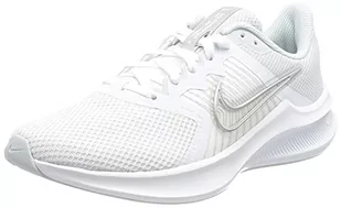 Nike Downshifter 11, Trampki damskie, Biały Biały Biały Metaliczny Srebrny Pure Platinum, 36 EU - Trampki damskie - miniaturka - grafika 1