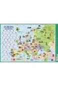 Podkładki na biurko - Podkładka 3W - Mapa Europa państwa - miniaturka - grafika 1